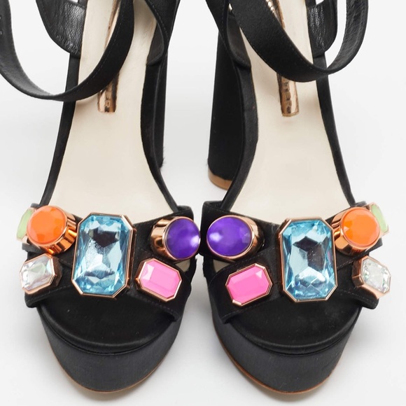 Sophia Webster Amanda Gem Embellished Platform Heels with ADDED GEMS π©·ππ - Picture 4 of 16